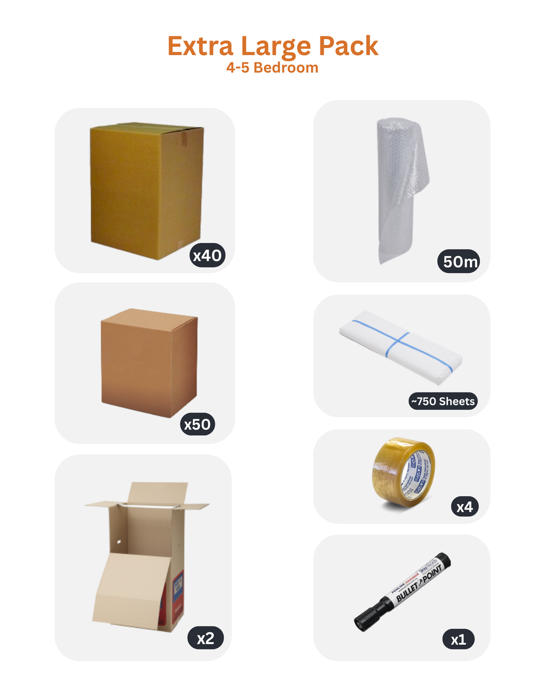 Extra Large Moving Pack | 4-5 Bedroom