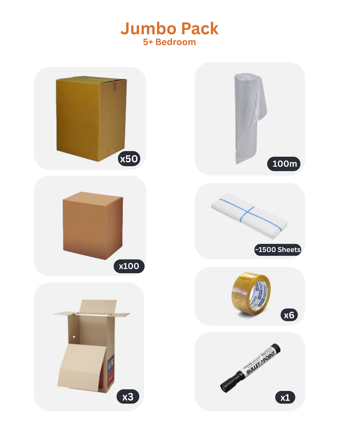 Jumbo Moving Pack | 5+ Bedroom